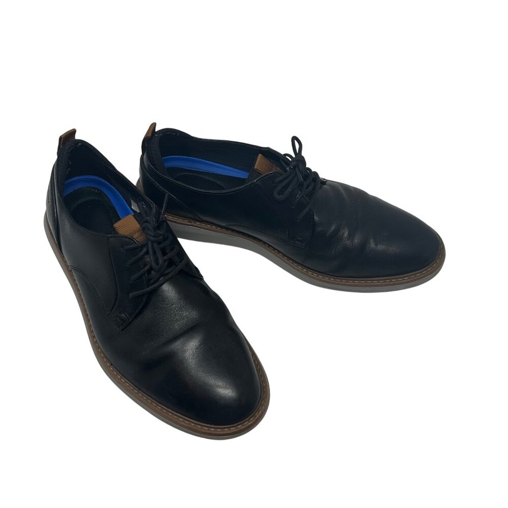 Clarks Mens Black Leather Derby Shoes - Size 9‎